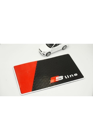 Audi S Line Logo Torpido Üstü Telefon Silikon Kaymaz Ped