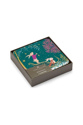 Portmeirion Woodland Tales Bardak Altlıkları, 4'lü Set Bardak Altlığı Çok Renkli