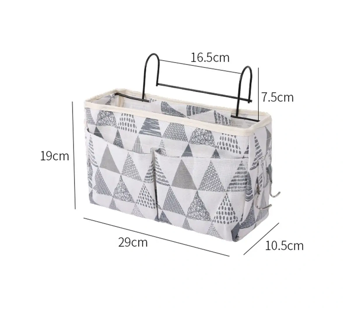 Myston House Yatak İçin Düzenleyici, Yatak Odası İçin Kontrol İçin Asılı Cep 40504904 Açık Gri