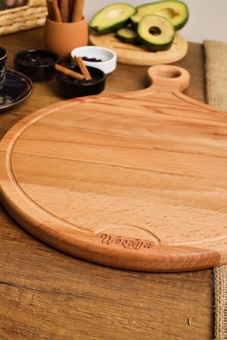 Ahşap Kesme Tahtası - Ahşap Sunum Tahtası - Ahşap Servis Tahtası - Anneler Günü Hediyesi 38x29 Cm Ahşap