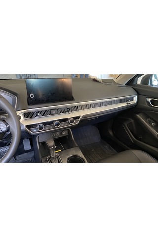 Autogp Honda Civic Göğüslük Kaplama Seti Gri 2 Parça 2022+ İçin Uygundur Cmh22gk2-sl