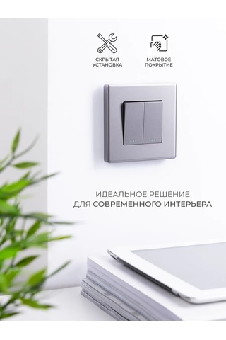 Tocterra Geçişli İki Düğmeli Tonlamaşsız Gri Anahtar 292836186