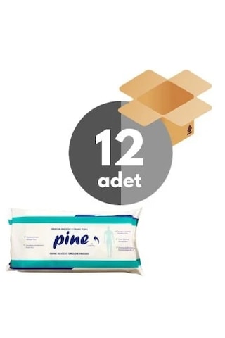 Pine Hasta Perine ve Vücut Temizleme Havlusu 12 x 50'li Pine Hasta Perine ve Vücut Temizleme Havlusu 12 x 50'li