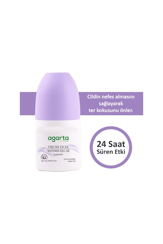 Agarta Ter Kokusu Önleyici 24 Saat Etkili Beyazlatıcı Kadın Fresh Lycıa Roll-on 50 ML