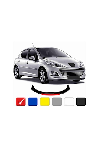 Peugeot 207 Lip 4 Parça Kırmızı