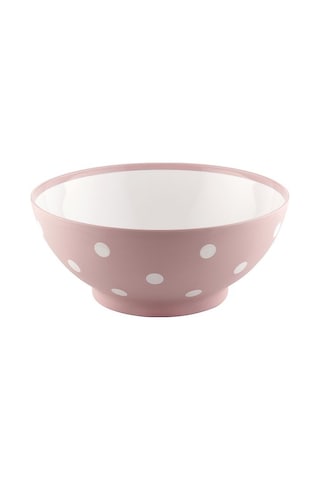 Benekli Renkli Yuvarlak Salatalık Kase Tabak 3 Litre 25.5x25.5x11