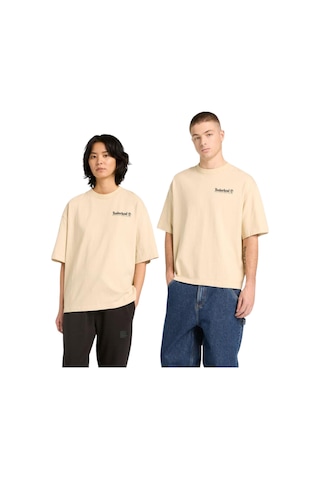 B0a5mqr2601-r Timberland Outdoor Photo Back Graphic Tee Erkek T-shirt Krem B0a5mqr2601-r Krem