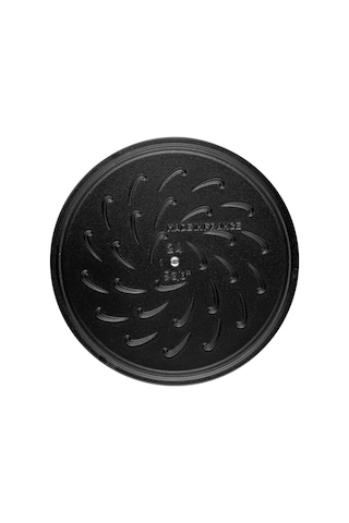 Staub Chistera Yağmur Efektli Kapaklı Döküm Tencere Grafit Gri 28 Cm