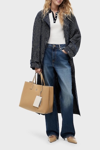 Tommy Hilfiger Logolu Çıkarılabilir Askılı Çanta Kadın Çanta Aw0aw18722 Rbl Koyu Bej