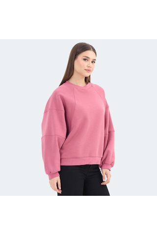 Slazenger VIA Kadın Oversıze Gül Sweatshirt
