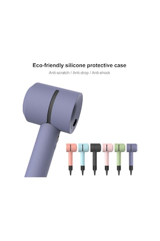 İçin Saç Kurutma Makinesi Darbeye Dayanıklı Silikon Koruyucu Kılıf Siyah