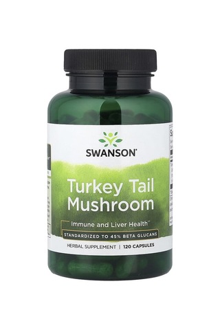Takviye Swanson Vitamins, Turkey Tail Mushroom, 120 Capsules 500 Mg Per Capsule