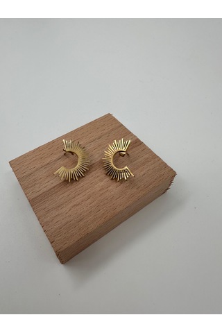 Xbaby Güneş Desenli Gold Küpe Çok Renkli