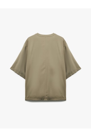 Koton Gizli Cepli Viskon 3/4 Kol Oversize Kimono Haki 5sak50083pw Haki