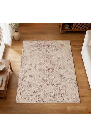Kartela Halı Sina Halı Jüt Taban Dokuma Halı Gül Kurusu - 200 X 300 Cm