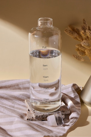 Mercan Borosilikat Cam 1000 Ml Su Şişesi Ve Matara Seffaf Şeffaf
