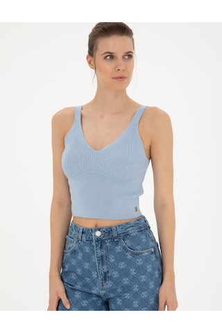 Pierre Cardin Kadın Kazak /triko 50284799-vr249 Açık Mavi