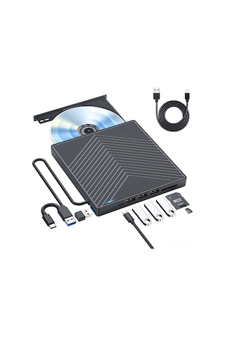 Yaozixa Type-c Dışarıdaki Usb3.0 Çok Fonksiyonlu Dvd-rw Cd Yazıcı Taşınabilir Bilgisayar Optik Sürücü Diğer