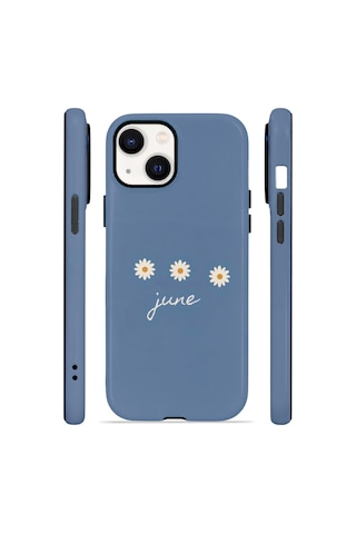 Apple iPhone Uyumlu 15 Vorian Çift Katmanlı Magsafe Kılıf June Daisy Blue