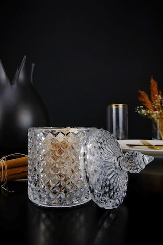 Digithome Cam Kapaklı Şekerlik Lokumluk Ve Kurabiyelik 11,5 Cm - Tg1030-2.5 C1-1-276