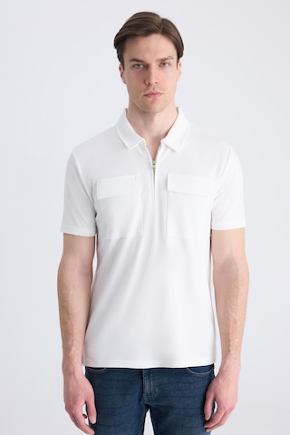 Twn Slim Fit Ekru Düz Modal T-shirt 4ec1459811112 E01