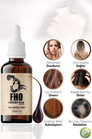 Freshen Hair Dökülme Karşıtı Bitkisel Saç Bakım Serumu 2 x 30 ML