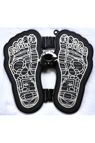 Qingmipy Evde Kullanıma Uygun Şarjlı Mini Ayak Masaj Cihazı - Pulse Teknolojili Topuk Ve Ayak Tabanı Rahatlatıcı - Siyah Siyah