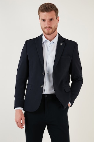 Buratti Slim Fit 6 Drop Çift Yırtmaçlı Blazer Erkek Ceket Baselna Lacivert