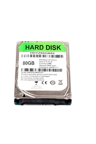 Skycity 2.5 İnç 80gb Sata Iıı Mekanik Disk - 5400rpm Devir, 8mb Önbellek - Hdyz80gb04