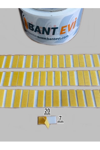 Die Cut Köpük Çift Taraflı Bant 7x20mm 1 Koli Özel Şekilli Kesim