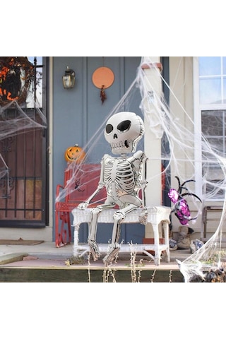 Folyo Balon Halloween İskelet 158 86cm Cadılar Bayramı İsklet Şeklinde Folyo Balon 3d Diğer