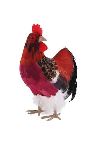 Suntek Yapay Gerçekçi Horoz Şekil Ev Açık Bahçe Dekor 24x20