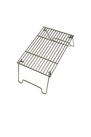 Krom Kaplama Katlanır Ateş Üstü Izgara ve Taşıma Çantası