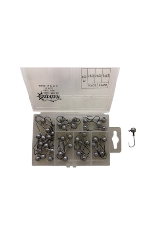 Captain 6435 Compact Eco Kutulu Jig Head Set 3gr 40 Adet
