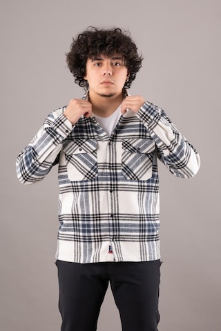 Bican Çift Cepli Oversize Erkek Oduncu Gömlek (513380972)