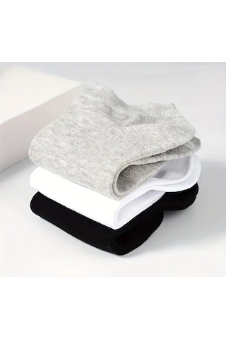 Erkek 9 Çift Pamuklu Günlük Kullanım İçin Kısa Patik Çorap Asorti