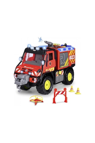 203719033 Dickie Unimog U530 Fire Rescue Freewheel Light Sound İ