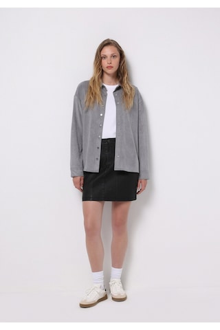 Colins Mini Düz Fermuarlı Kadın Siyah Etek Cl1076653 Q1.v1 Blk Siyah