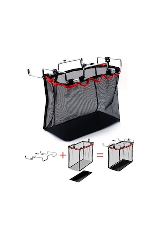 Wondernest Açık Piknik Kamp Katlanır Örgü Sepet Metal Braketli Tencere Tutucu Organizatör Raf Çok Renkli Çok Renkli