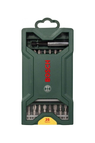 Bosch 25 Parça Vidalama Tornavida Ucu 27 Parça Matkap Ucu Seti Tornavida Vidalama Aksesuar Seti