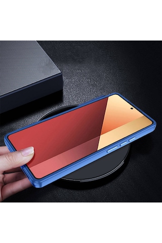 Xiaomi Redmi Note 13 Pro 4g Kılıf Zore Flora Kapak Mavi