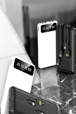 20.000 Mah Led Işıklı Lcd Ekran Usb Girişli Type-c Lightning Powerbank Çok Renkli 76205926