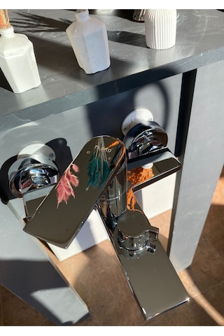 Fleko Mustang Banyo Bataryası KROM