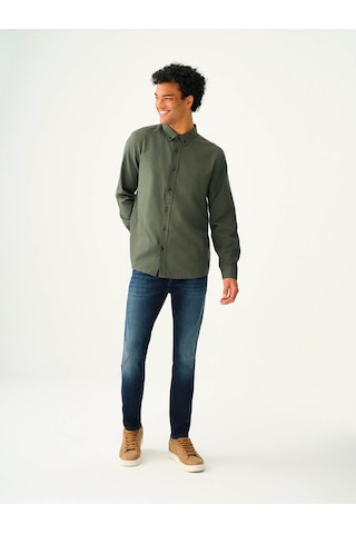 Loft Regular Fit Açık Haki Erkek Gömlek Lf2037403 Açık Haki