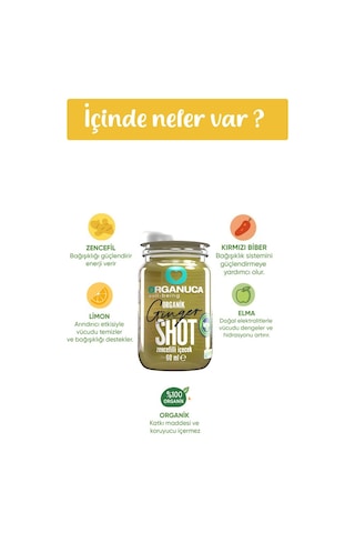 Organik Zencefil Shot 60 G