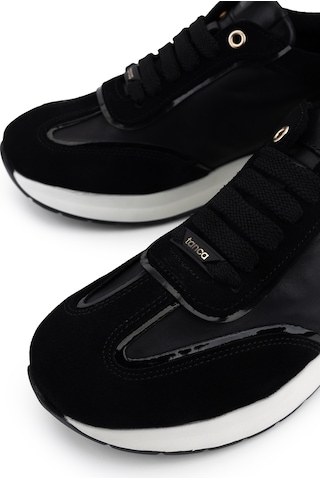 Tamer Tanca Kadın Hakiki Deri Siyah Süet Sneakers & Spor Ayakkabı 298 7095 Bn Ayk Y26 Sıyah Suet