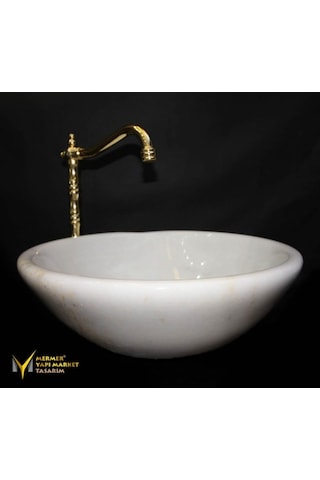 Muğla Kristal Beyaz Tasarım Lavabo