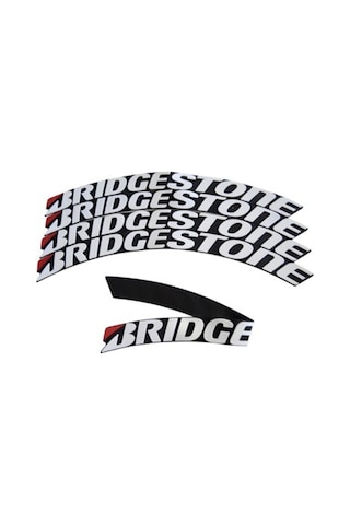 Lastik Yazısı Beyaz Bridgestone - Bridgestone Lastik Yazı - Yanında Oto Kokusu Hediyemizdir.
