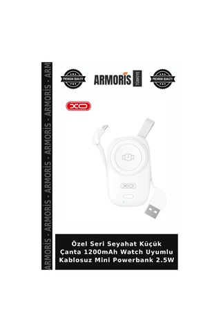 Özel Seri Seyahat Küçük Çanta 1200mah Watch Uyumlu Kablosuz Mini Powerbank 2.5w Diğer