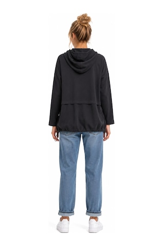 Neden Tekstil Kadın Oversize Kapüşonlu Siyah Sweatshirt